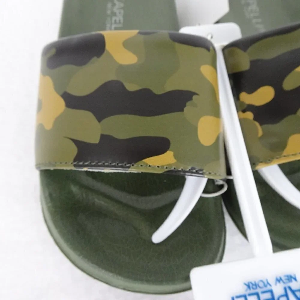 Capelli Camo Shoe Slides Sandals Slip On Green Size 10 -11 Boys Slip On